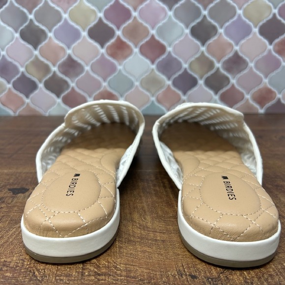 Women's Birdies Phoebe Ecru/Off-White Woven Mule, Size 6.5 - Picture 6 of 14